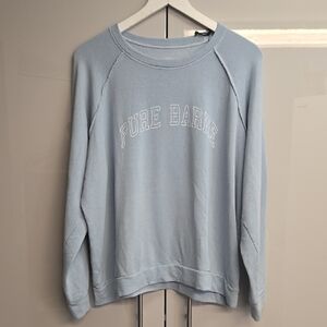 good hYOUman Powder Blue Martbeth Pure Barre Long Sleeve Pullover NWT XL